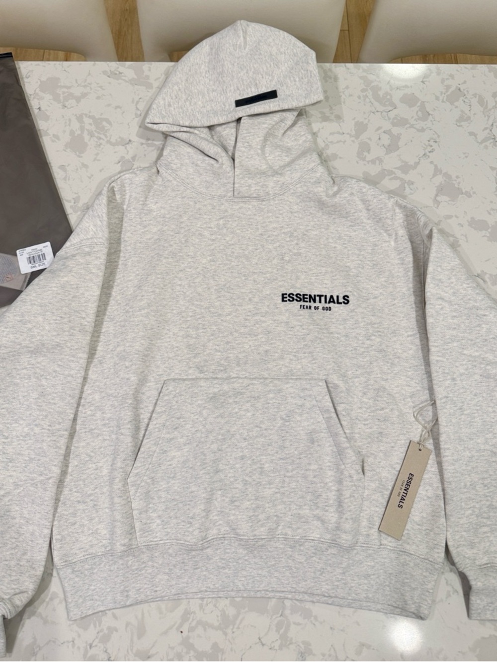 Fear of God ESSENTIALS Light Oatmeal Hoodie NWT